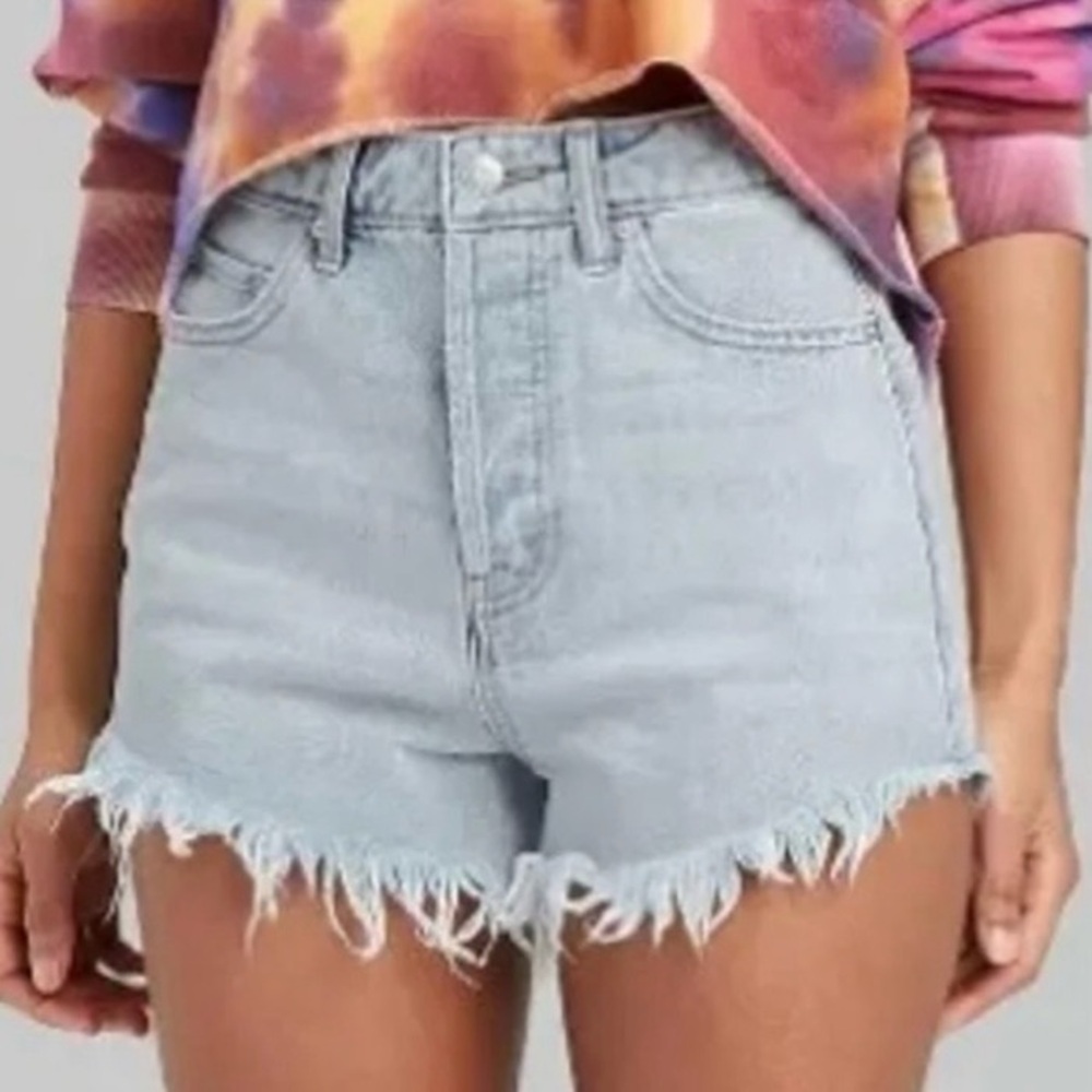 NWT Wild Fable Highest Rise Hidden Buttonfly Jean Shorts